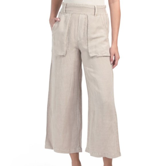 YOUNG FABULOUS & BROKE Pants - Young Fabulous & Broke Linen Blend Sailor Pants Size L